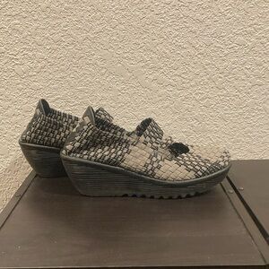 Comfortable wedge Mary Jane shoes size  6  1/2 or 37